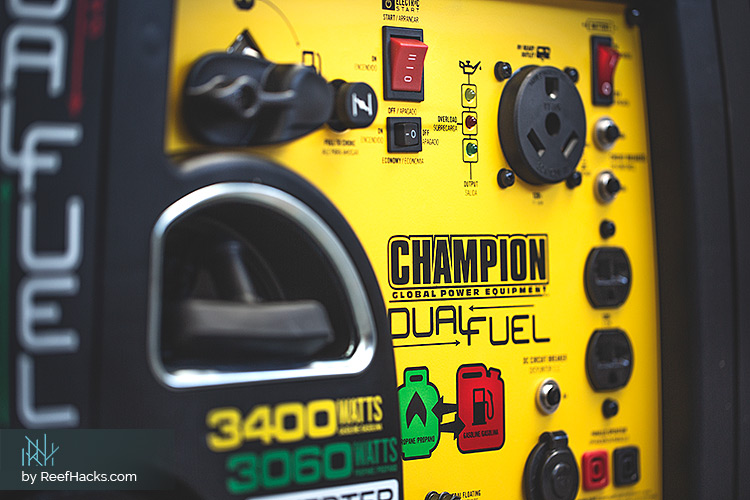 Champion dual fuel generator